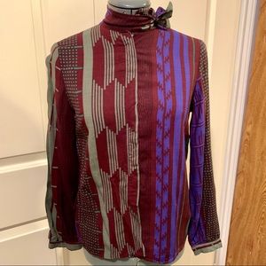 Patterned Vintage Blouse